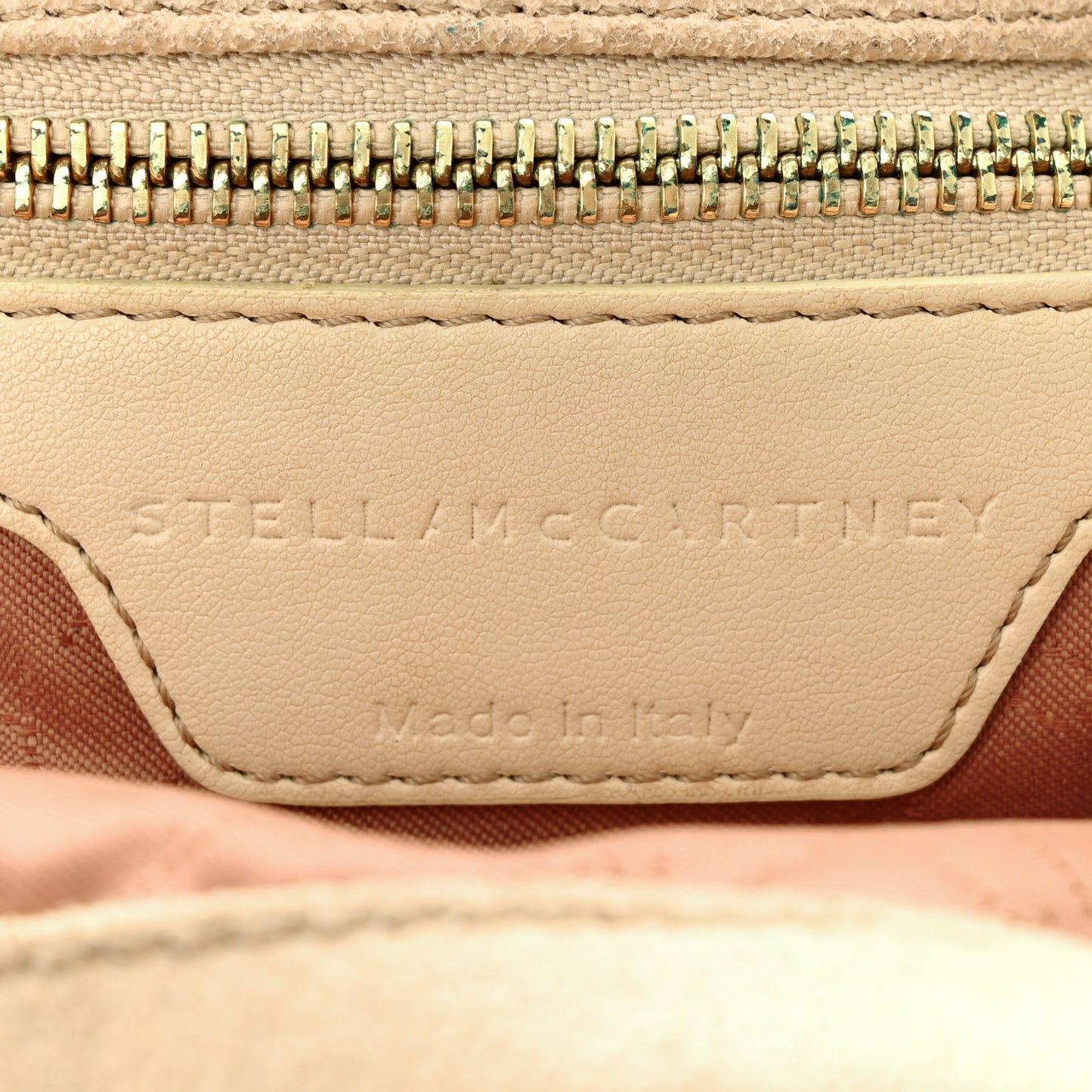 Shaggy Deer Small Falabella Tote Nude