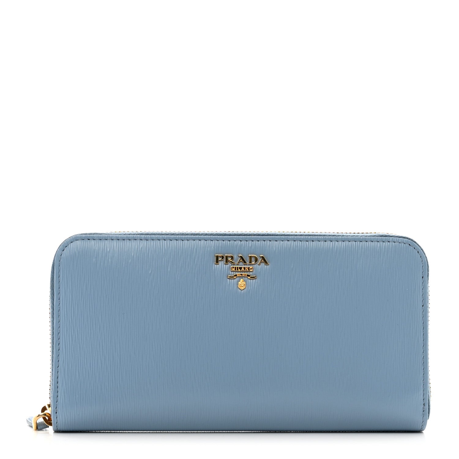 Prada Vitello Move Zip Around Wallet Astrale 1 of 8
