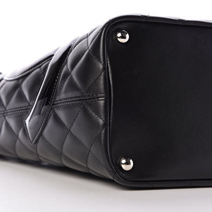 Chanel Calfskin Quilted Medium Cambon Tote Black 9 of 11