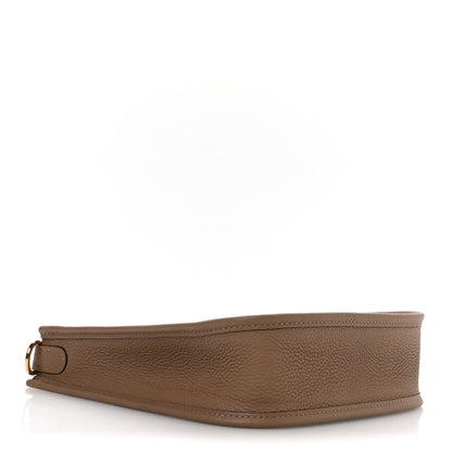 Hermes Taurillon Clemence Evelyne TPM Beige De Weimar Gris Etain 3 of 10