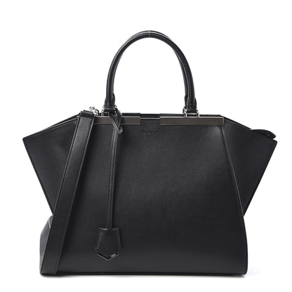 Fendi Vitello Dolce Petite 3jours Tote Black 1 of 9