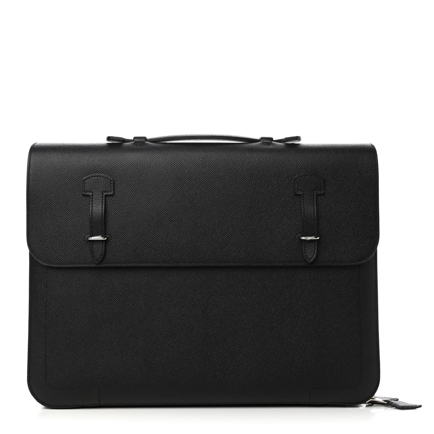 Epsom Serviette 57 Briefcase Black Bleu Indigo
