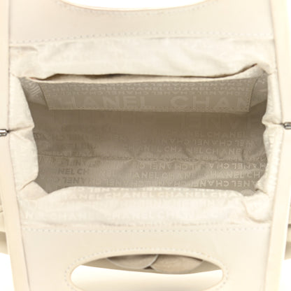 Chanel Lambskin Camellia Handbag White 5 of 11