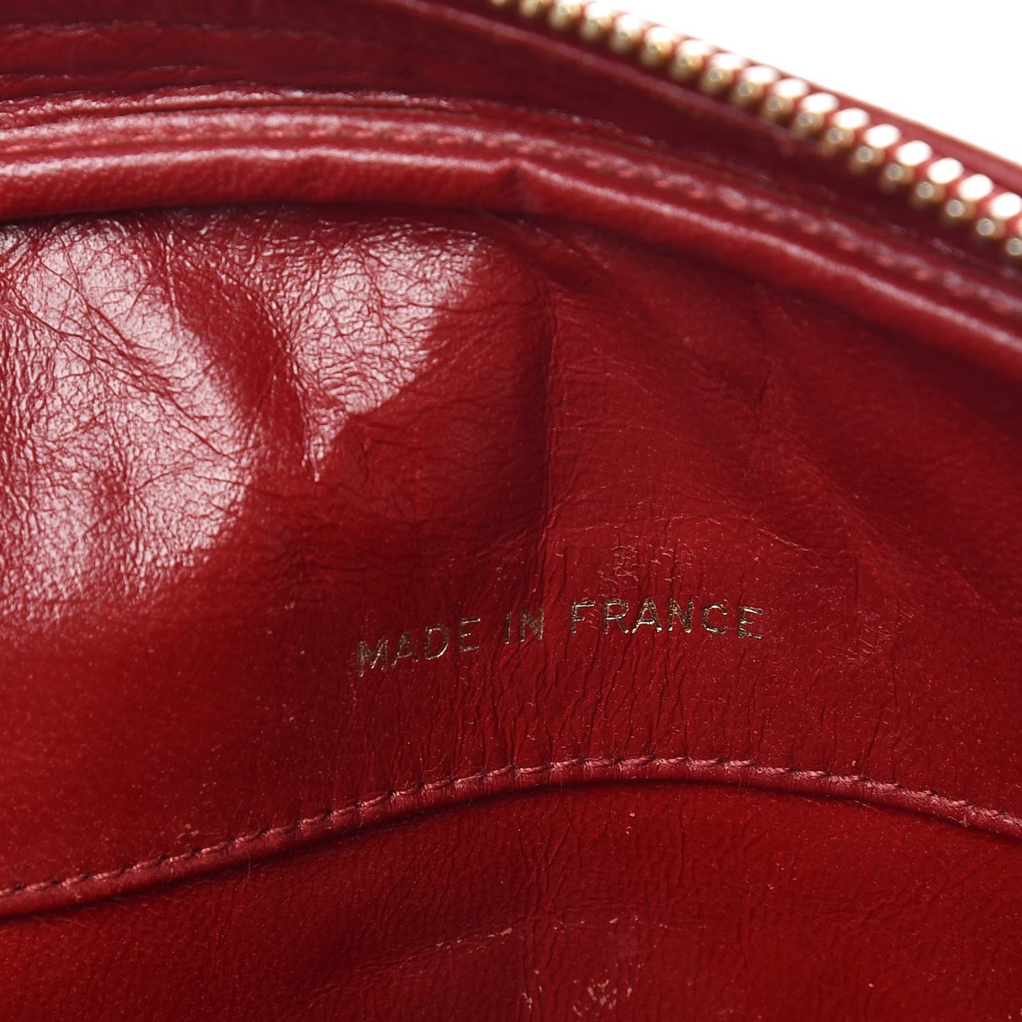 Lambskin Quilted Camera Case Bag Red