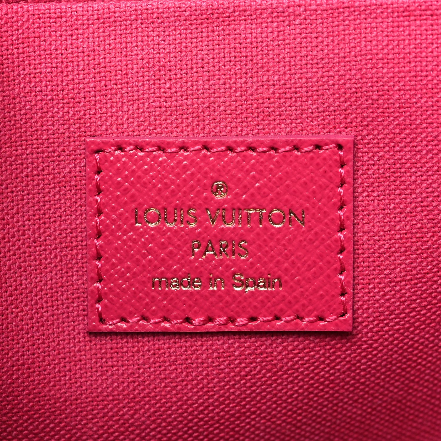 Louis Vuitton Damier Azur Studded Pochette Felicie Chain Wallet Fuchsia 7 of 9