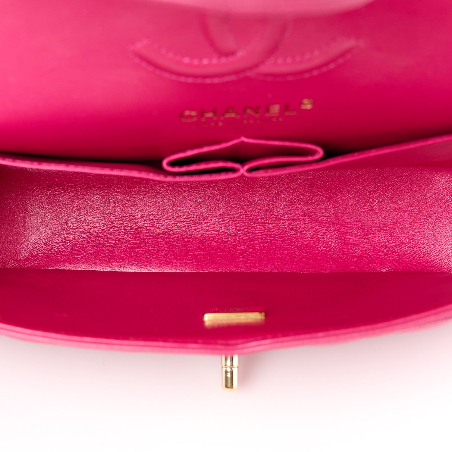 Chanel Caviar Quilted Small Double Flap Fuchsia 5 of 13