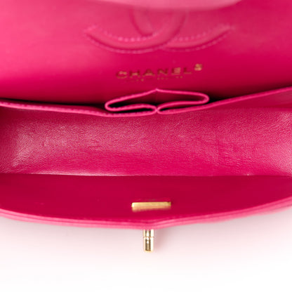Chanel Caviar Quilted Small Double Flap Fuchsia 5 of 13