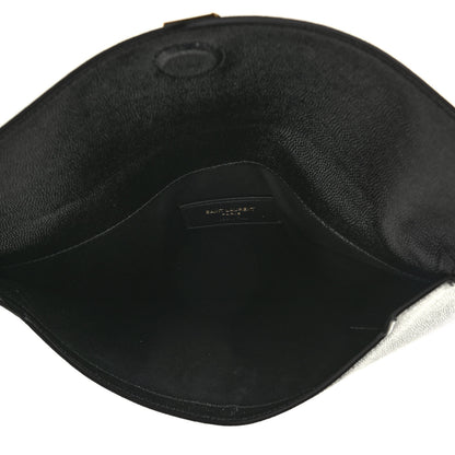 Saint Laurent Grain De Poudre Uptown Pouch Black 5 of 7
