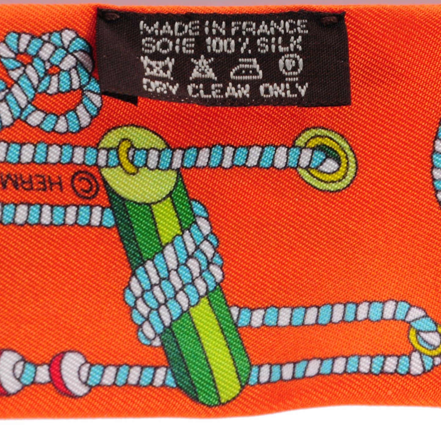 Silk Cordages Twilly Scarf Orange