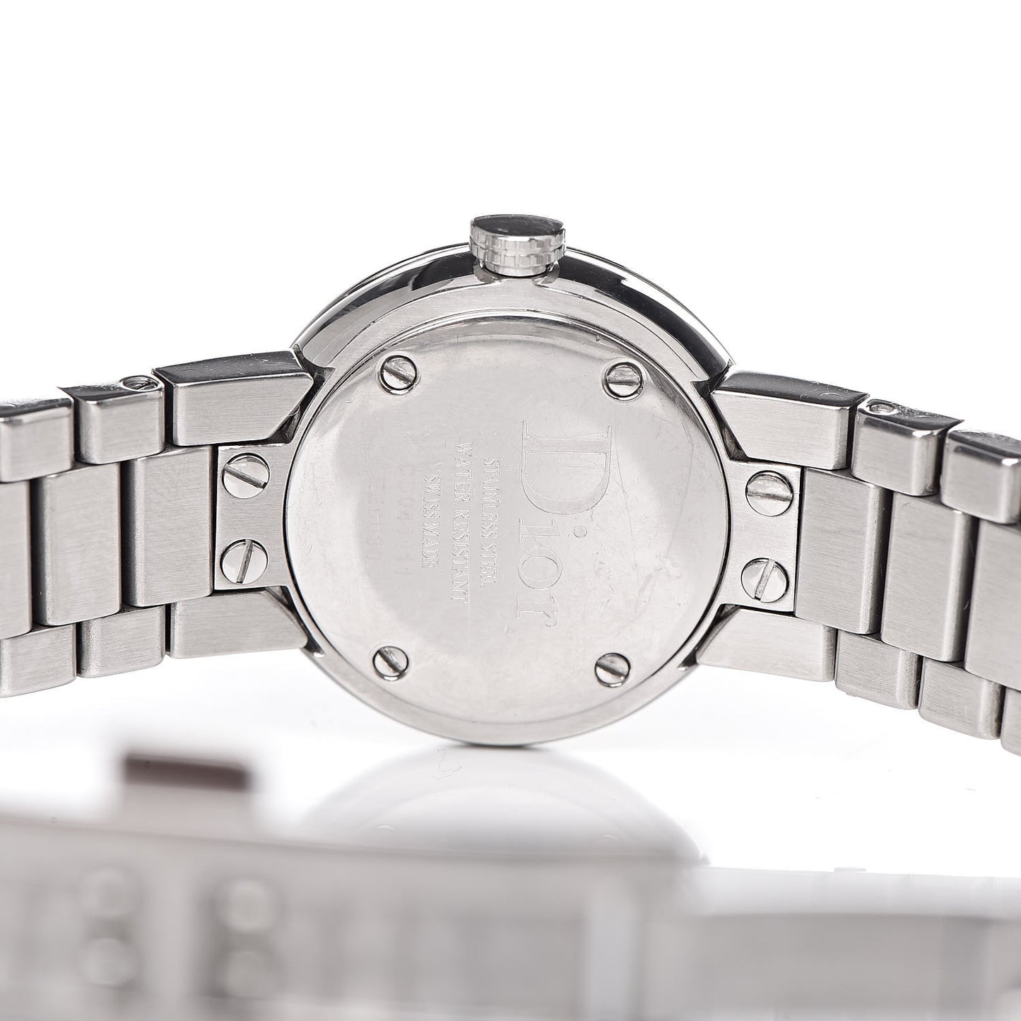 Stainless Steel Diamond Bezel 23mm La D De Dior Quartz Watch