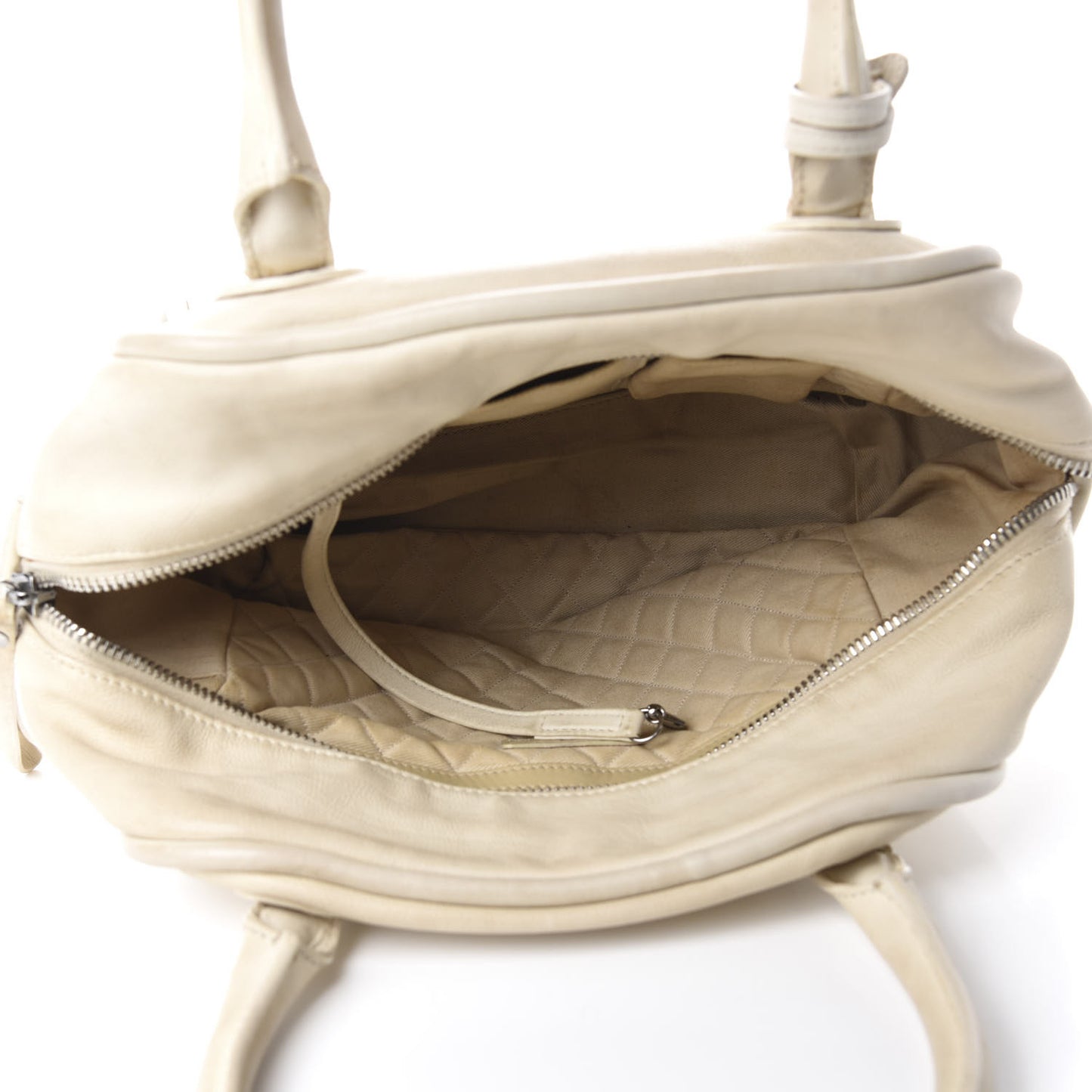 Calfskin Small CC Bowler White