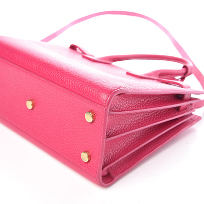 Saint Laurent Grained Calfskin Baby Sac De Jour Lipstick Fuchsia 8 of 10