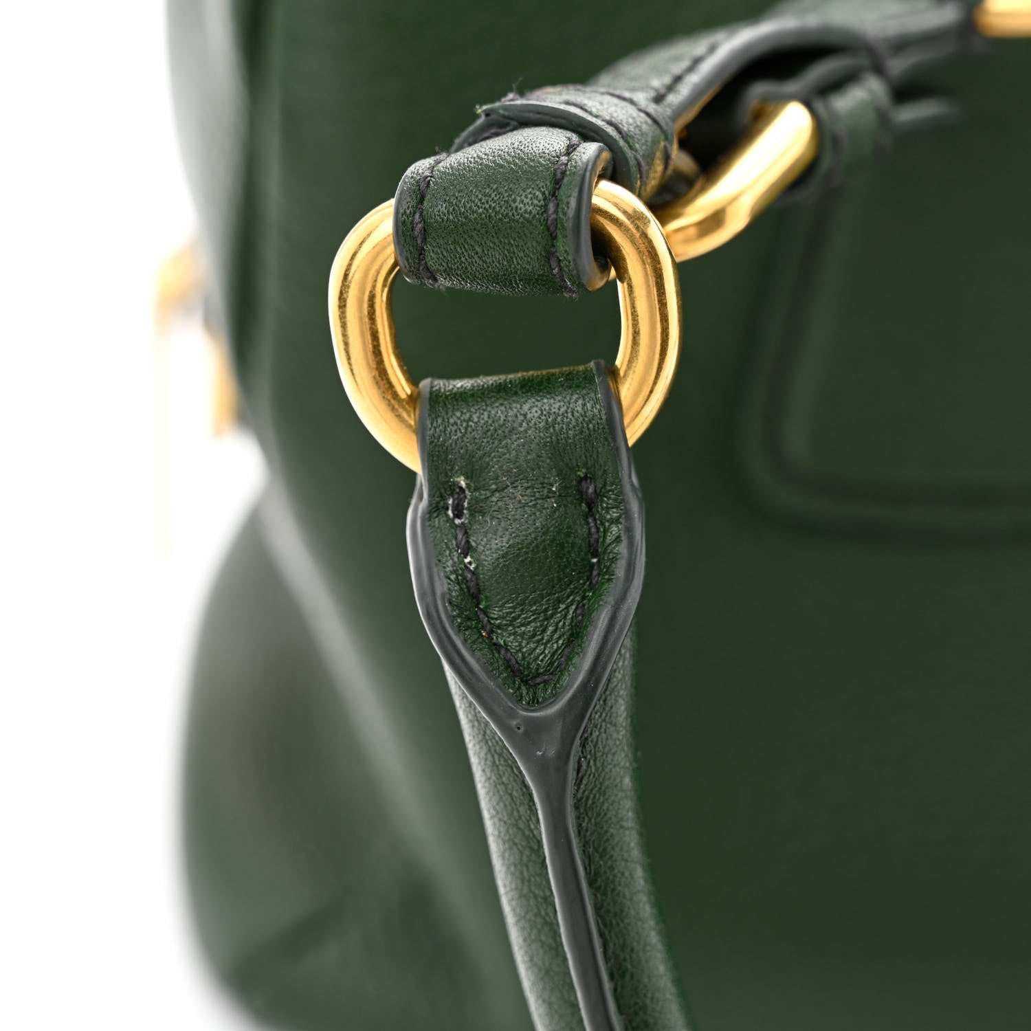 Prada Vitello Daino Top Handle Tote Foresta 17 of 19