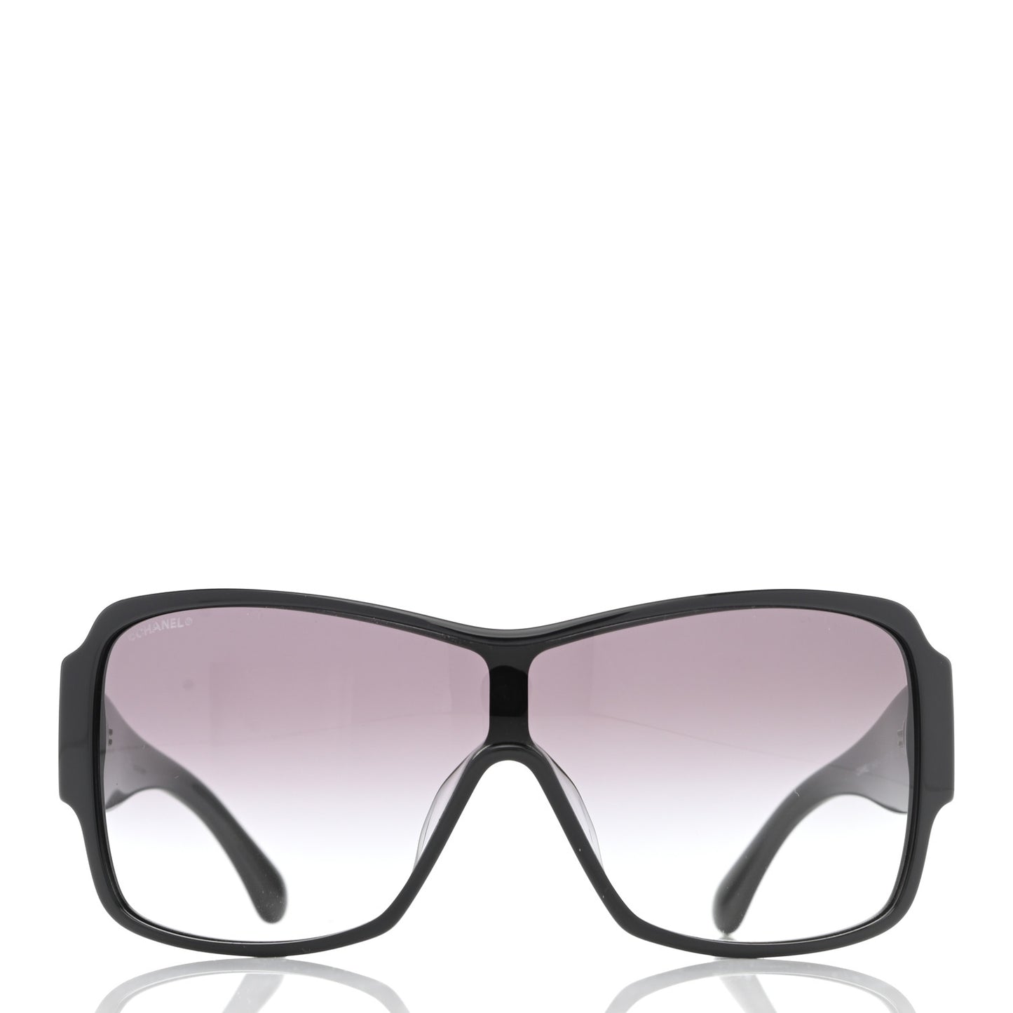 Acetate Shield Sunglasses 5449-A Black