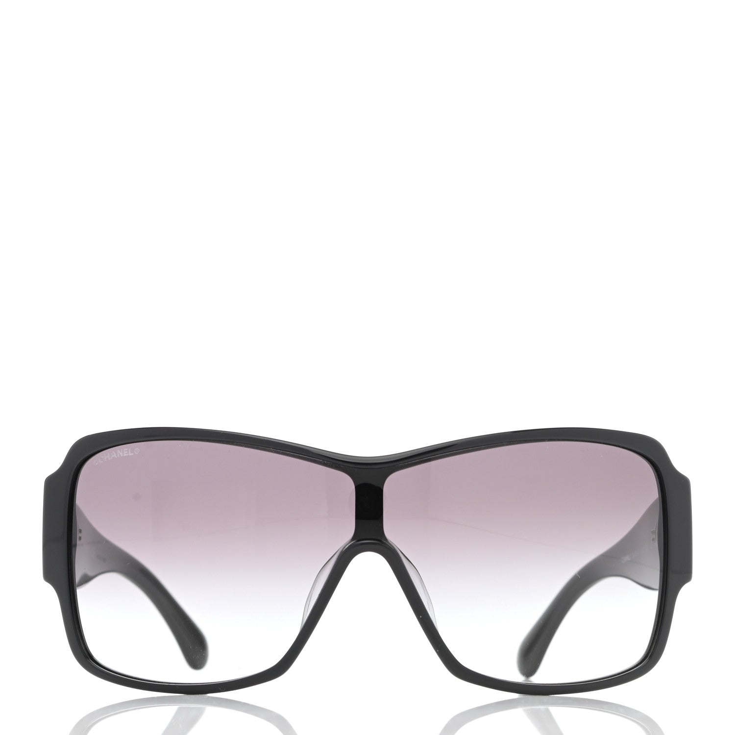 Chanel Acetate Shield Sunglasses 5449-A Black 2 of 7