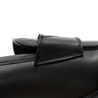 Chanel Lambskin Mens Stitched CC Loafers 42 Black 11 of 12
