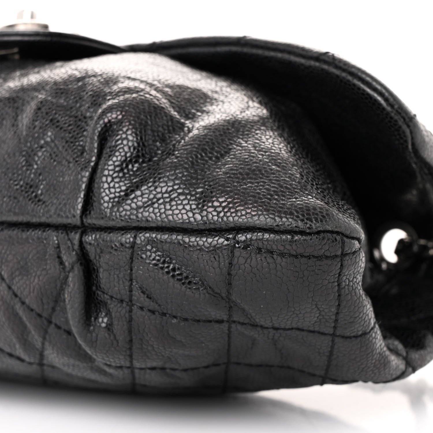 Chanel Caviar Quilted Medium Elastic Flap Black 10 of 10