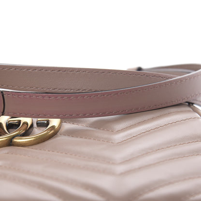 Gucci Calfskin Matelasse Small GG Marmont Chain Shoulder Bag Porcelain Rose 12 of 12