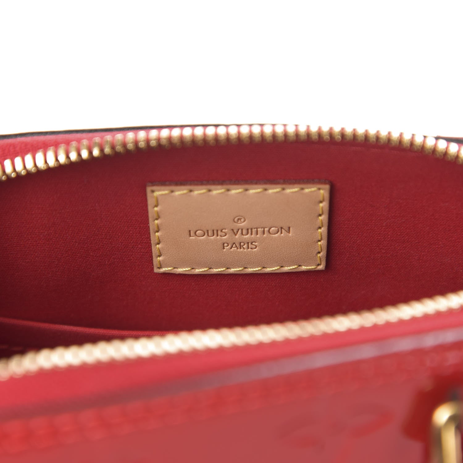 Louis Vuitton Vernis Alma BB Cherry 7 of 11
