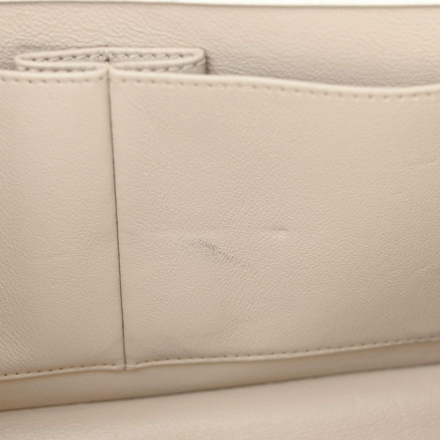 Lambskin Quilted Coco Luxe Top Handle Flap White
