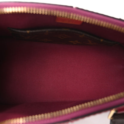 Louis Vuitton Patent Monogram Alma BB Magenta 5 of 9