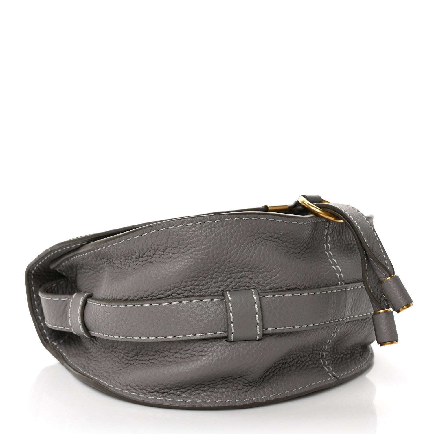 Chloe Calfskin Mini Marcie Round Crossbody Bag Cashmere Grey 4 of 8