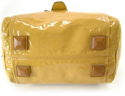 Chloe Patent Audra Tote Satchel Paille Yellow 5 of 12