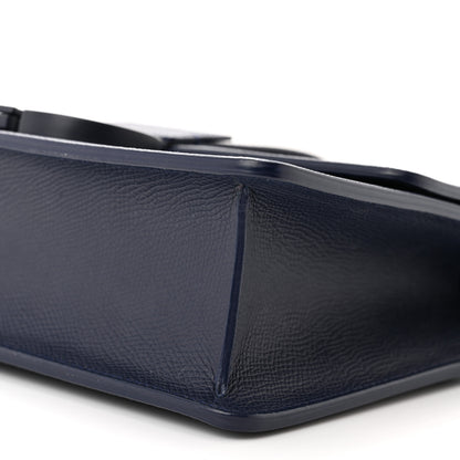 Christian Dior Ultra Matte Grained Calfskin 30 Montaigne Flap Bag Navy 9 of 12