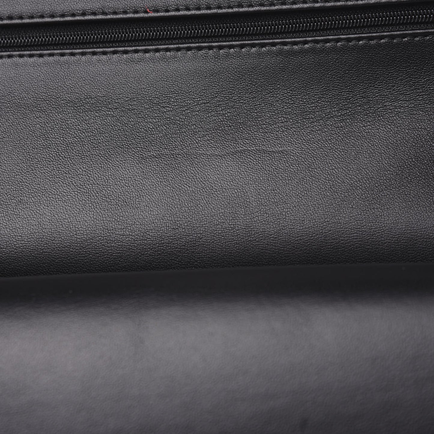 Lambskin Quilted Jumbo Double Flap Black