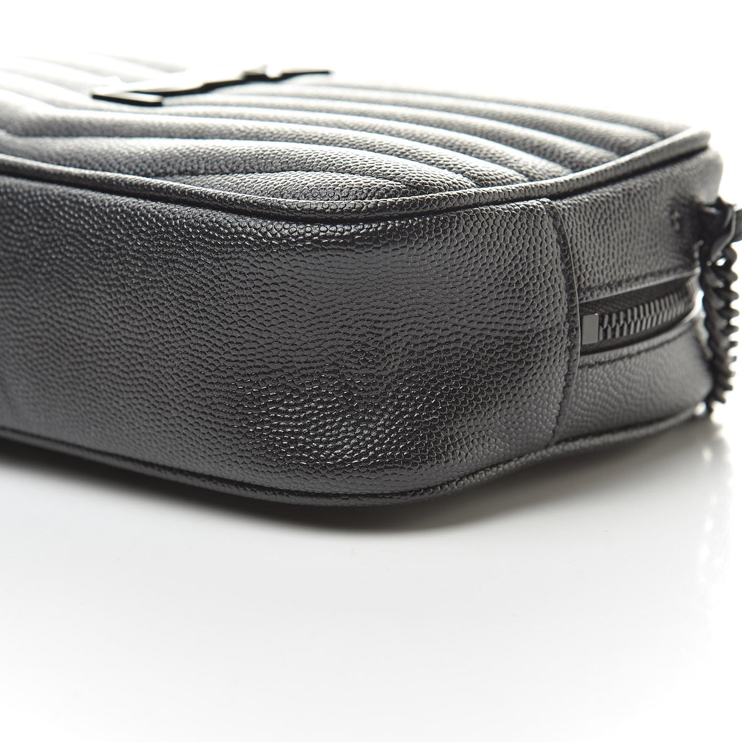 Grain De Poudre Matelasse Monogram Mini Lou Camera Bag Black