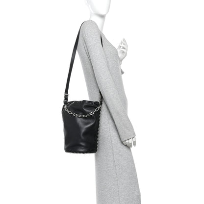 Alexander Wang Lambskin Attica Chain Dry Sack Bucket Bag Black 2 of 9