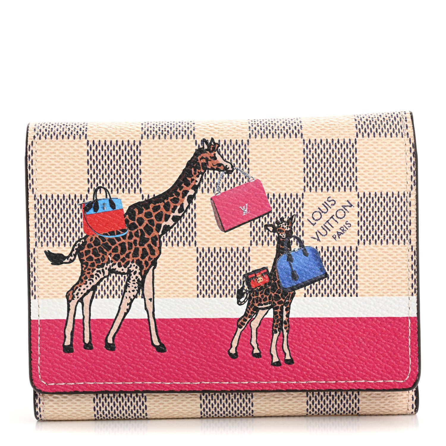Louis Vuitton Damier Azur 2017 Christmas Animation Victorine Wallet 1 of 7