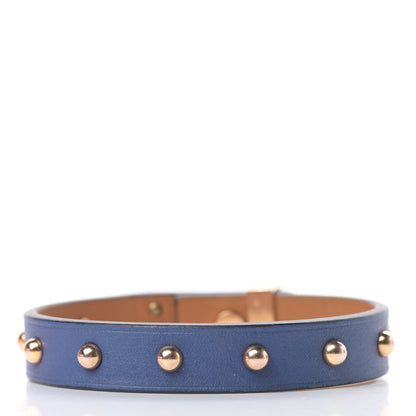 Hermes Swift Mini Dog Clous Ronds Bracelet T3 Bleu Brighton 3 of 7