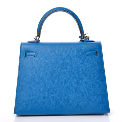 Hermes Epsom Kelly Sellier 25 Bleu Zanzibar 6 of 37