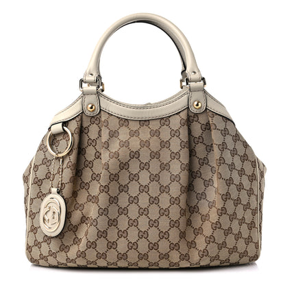 Gucci Monogram Medium Sukey Tote Off White 1 of 13