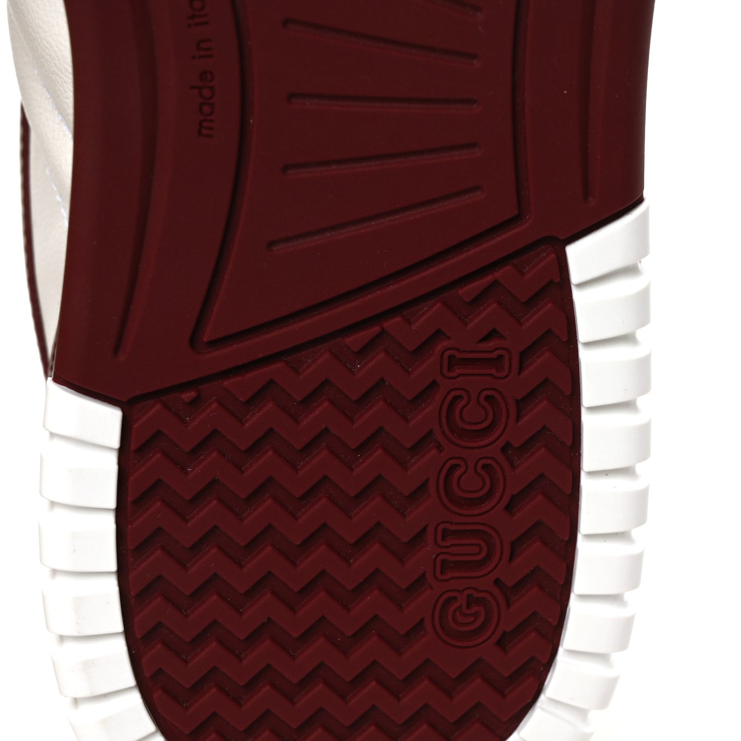 Calfskin Suede Mens Re-Web Sneakers 8 White Red