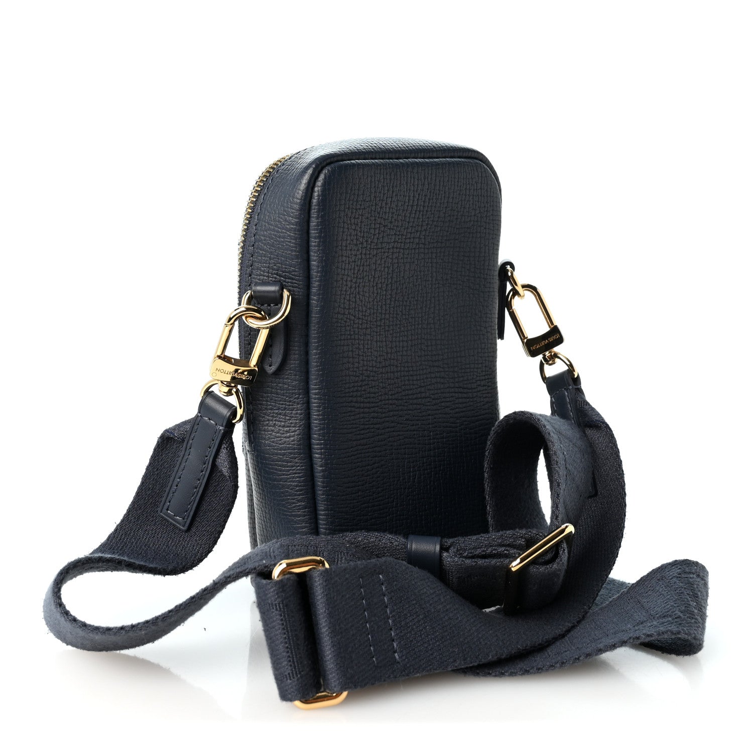 Louis Vuitton X NIGO Denim Monogram Flat Double Phone Pouch 2 of 8