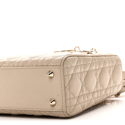 Christian Dior Lambskin Cannage Small My ABCDior Lady Dior Hazelnut 9 of 10