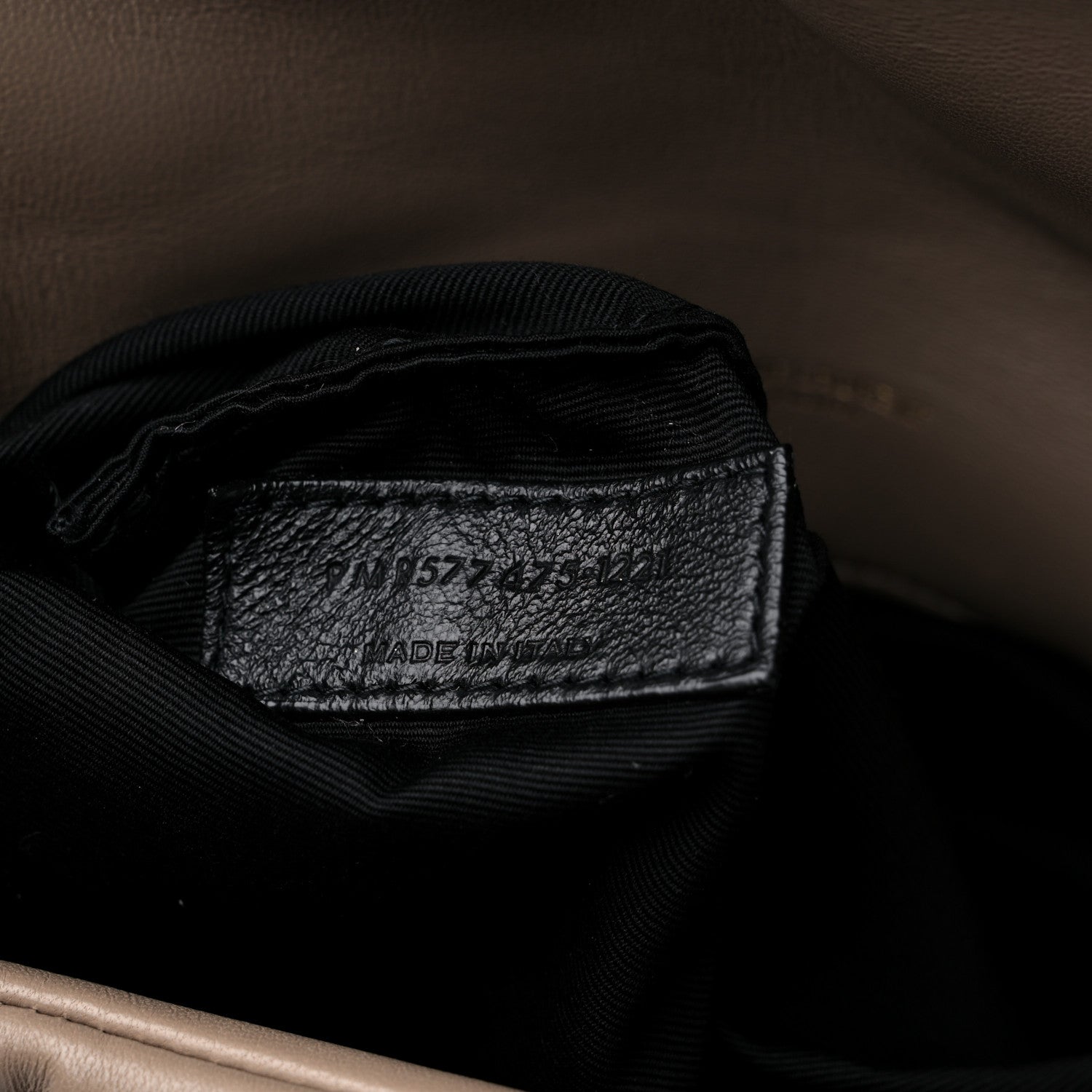 Saint Laurent Lambskin Quilted Medium Loulou Puffer Monogram Chain Satchel Dusty Grey 8 of 10
