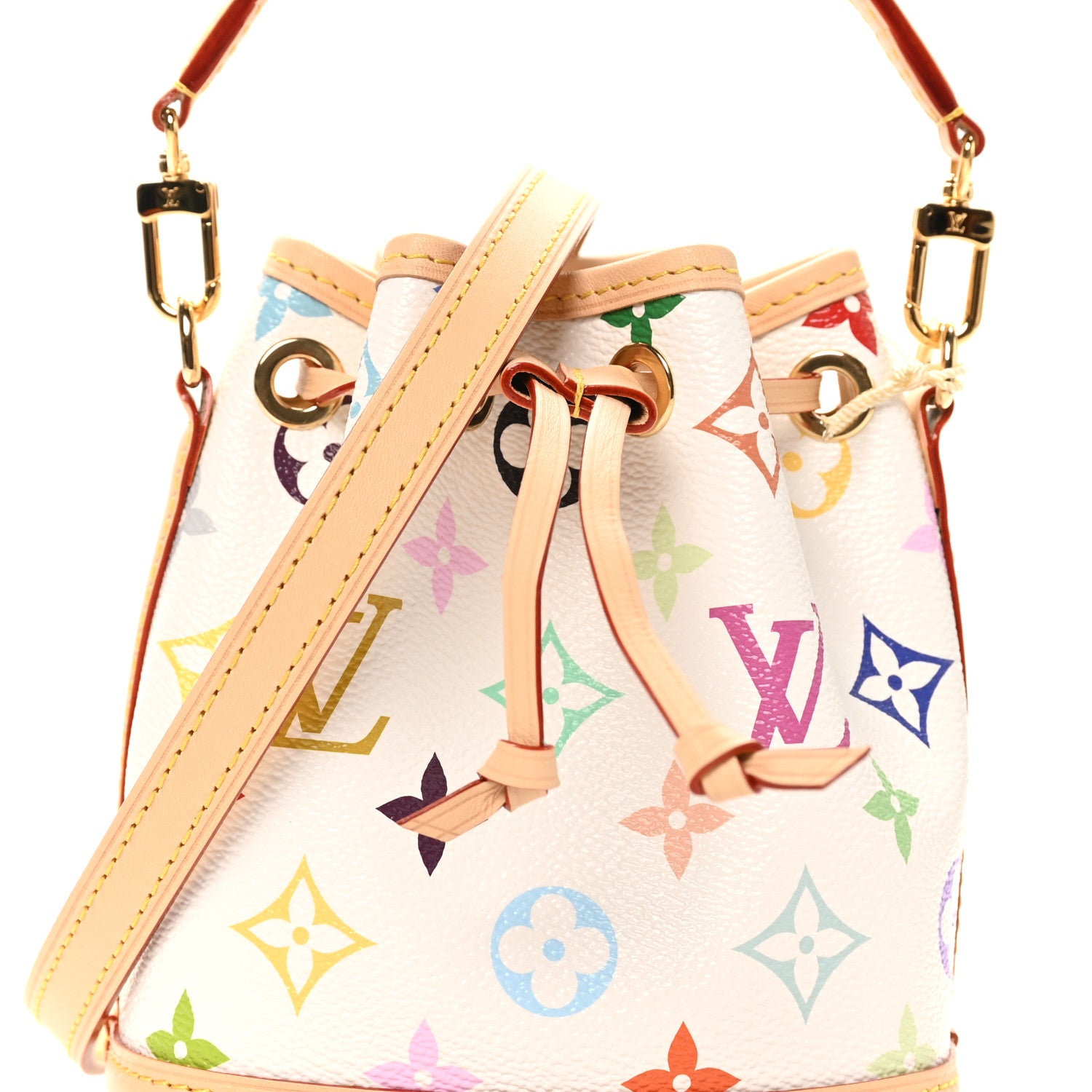 【nollx】ルイヴィトン 5種 Louis Vuitton LV X TM Monogram Multicolor Nano Noe NV White
