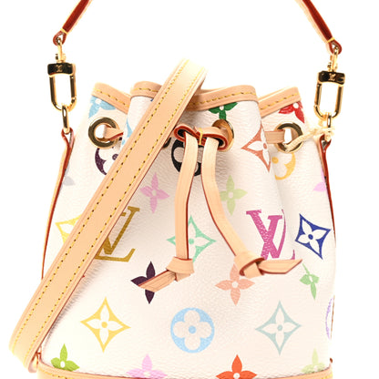 Louis Vuitton LV X TM Monogram Multicolor Nano Noe NV White 7 of 9