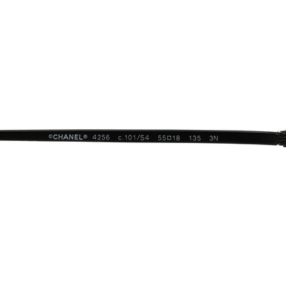 Chanel Metal Pilot Sunglasses 4256 Black 6 of 7