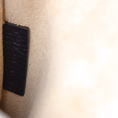 Chloe Grained Calfskin Lambskin Bi-Color Drew Shoulder Bag Black Powder Beige 6 of 7