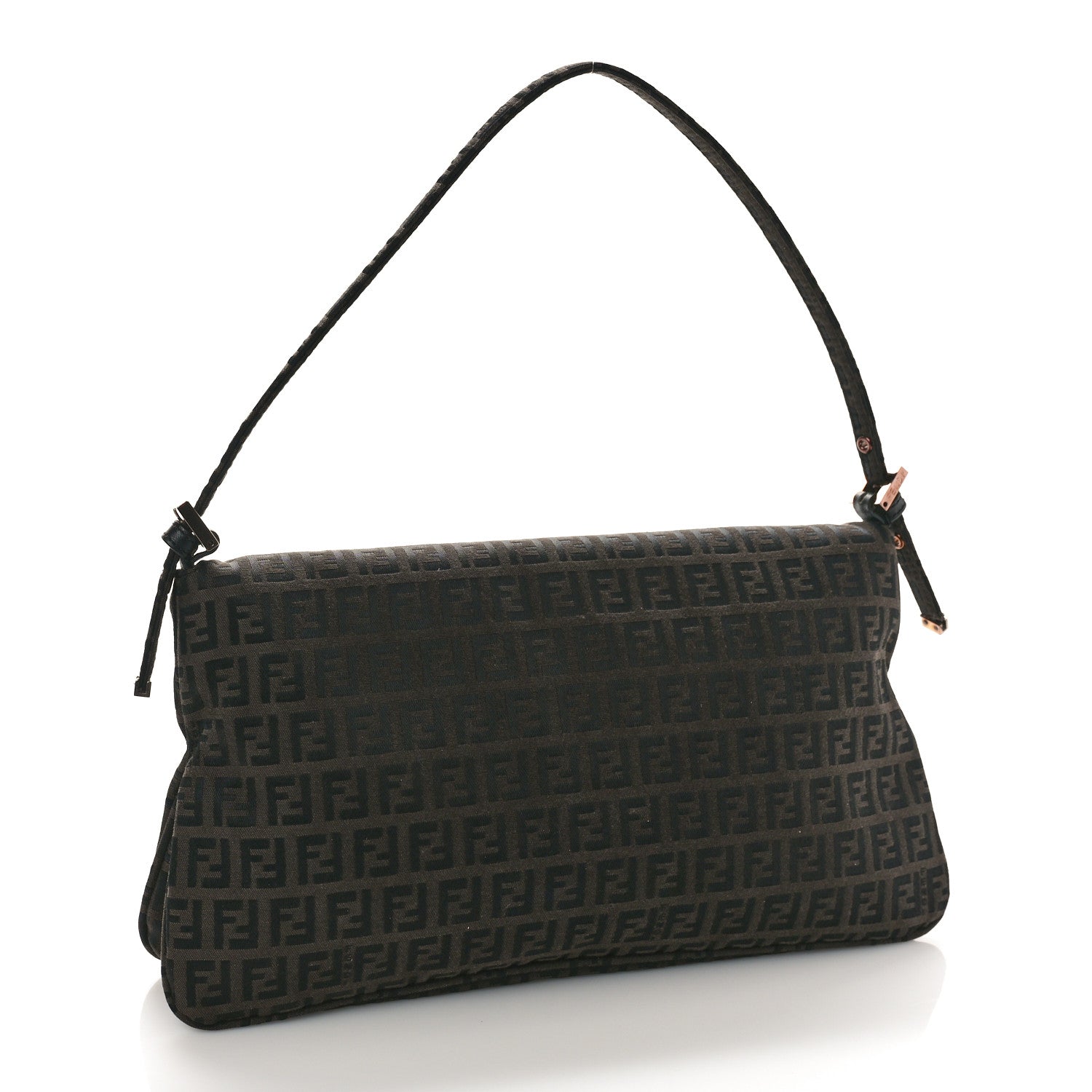 Fendi Zucchino Baguette Black 3 of 9