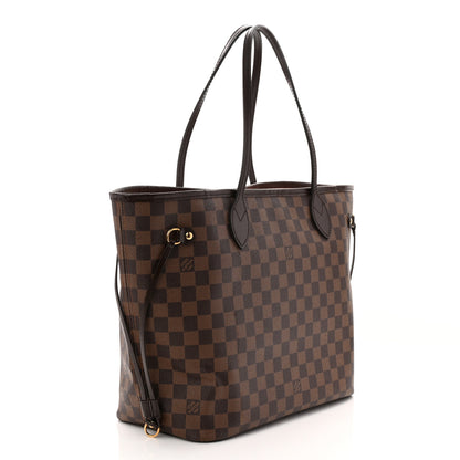 Louis Vuitton Damier Ebene Neo Neverfull MM Rose Ballerine 4 of 14