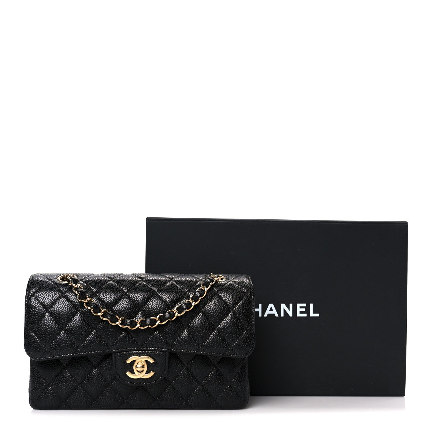 Chanel Caviar Quilted Small Double Flap Black 12 of 12
