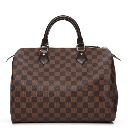 Louis Vuitton Damier Ebene Speedy 30 1 of 9