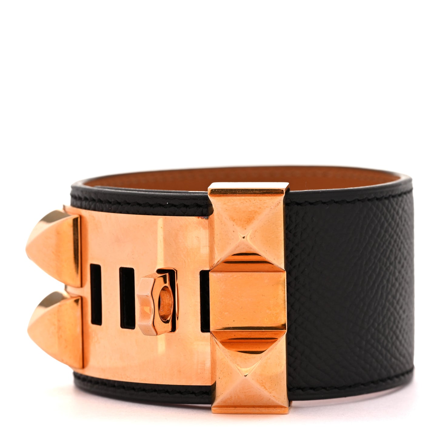 Epsom Collier de Chien CDC Bracelet L Black