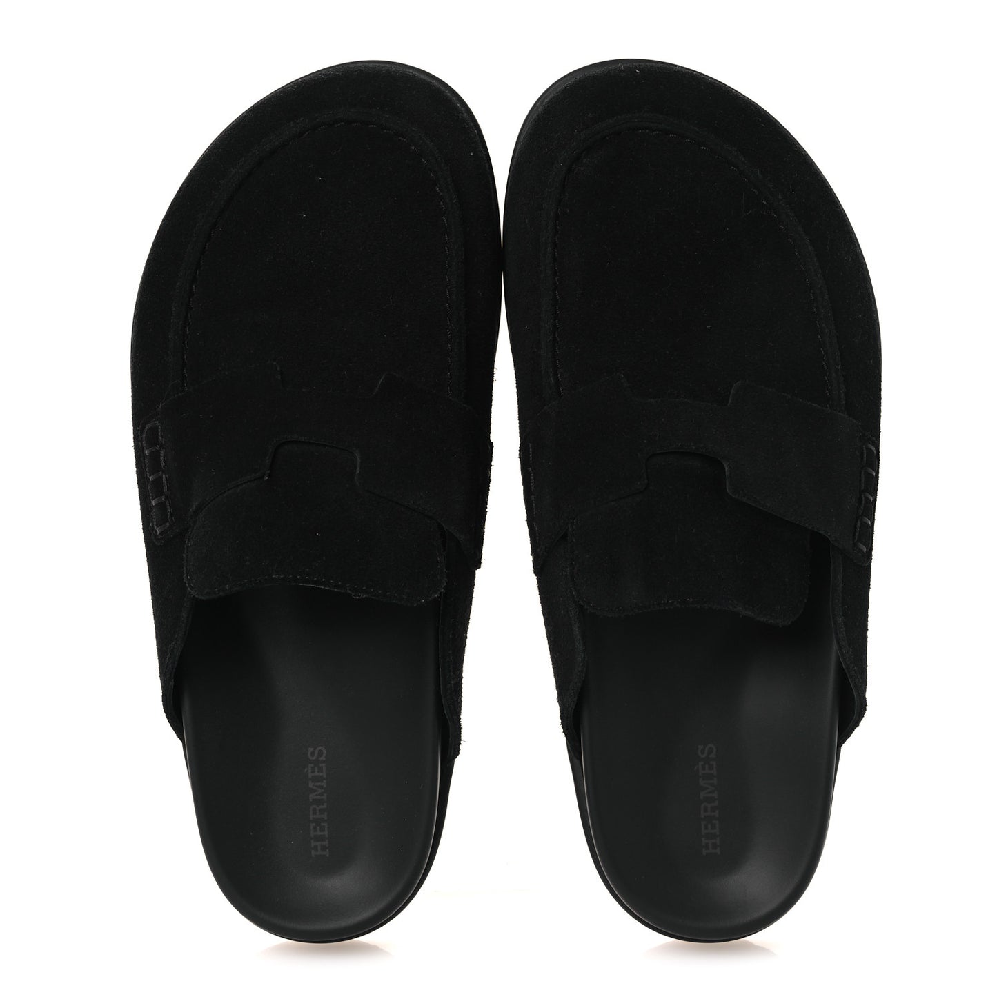 Suede Calfskin Go Mules 39 Black
