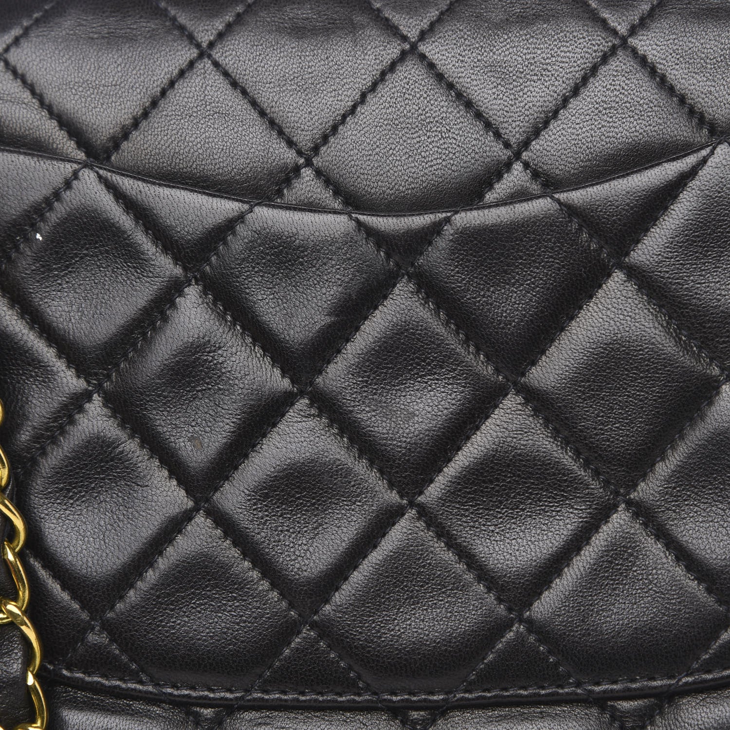 Chanel Lambskin Quilted Medium Double Flap Black 13 of 17